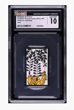 2013 Pokemon Japanese Hanafuda April Ninetales Persian CGC 10 GEM MINT - Image 1