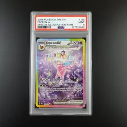 PSA 9 Espeon ex 155/131 Prismatic Evolutions SIR Graded Pokemon Card - Image 1