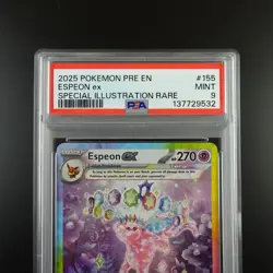 PSA 9 Espeon ex 155/131 Prismatic Evolutions SIR Graded Pokemon Card - Image 2