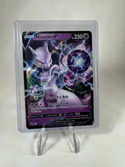 Mewtwo V 30/78 Pokemon Go Ultra Rare Holo Pokemon TCG Card NM - Image 1