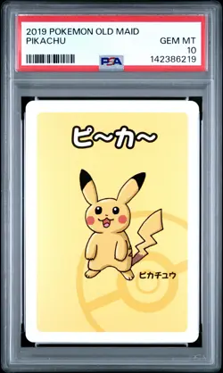 2019 POKEMON OLD MAID PIKACHU PSA 10 - Image 1