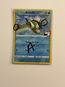 2X SWIRL Hisuian Basculin Cosmos Holo Pokemon Prize Pack Card NM 068/195 A - Image 1