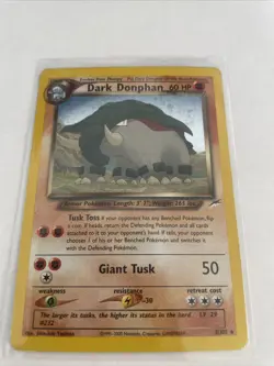 Pokemon TCG - Dark Donphan (3/105) Holo Rare Unlimited - Neo Destiny - Image 1