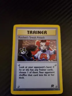 Pokemon Rocket's Sneak Attack Team Rocket 16/82 Rare Unlimited Holo - Image 1