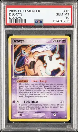 2005 POKEMON EX DEOXYS #16 DEOXYS PSA 10 - Image 1
