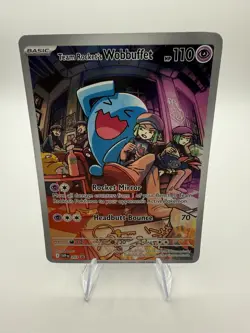 Team Rocket's Wobbuffet 203 Promo Holo Pokemon SV: Scarlet & Violet Promo Car - Image 1