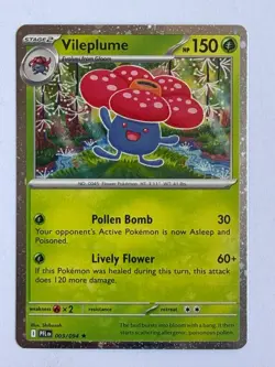 Pokemon Vileplume Cosmos Holo Promo Phantasmal Flames 003/094 - Image 1