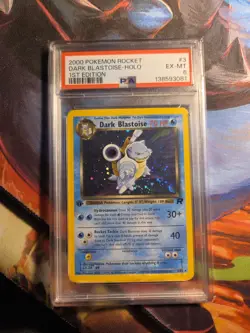 2000 POKEMON ROCKET 1ST ED #3 DARK BLASTOISE-HOLO PSA 6 WOW LOOK FAST - Image 1