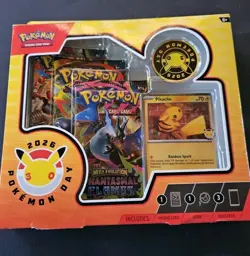 Pokemon TCG Pokemon Day 2026 Anniversary Box, Pikachu Promo & Booster Packs - Image 1