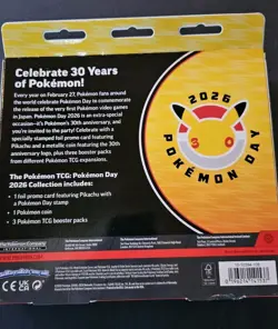 Pokemon TCG Pokemon Day 2026 Anniversary Box, Pikachu Promo & Booster Packs - Image 2
