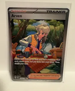 Pokemon Full Art Trainer Lot (9 Cards) Arven FA + Turo NM Bundle - Image 2