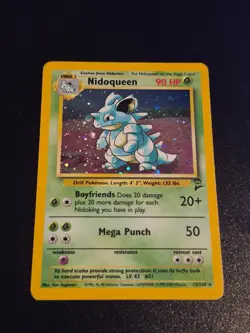 Nidoqueen 12/130 Holo Rare Base Set 2 Pokemon LP - Image 1