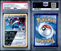 2016 POKEMON XY STEAM SIEGE COSMOS 2017 KNOCK OUT COLLECTION BISHARP HOLO PSA 9 - Image 5