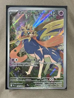 Pokemon Zacian 100/094 Phantasmal Flames Illustration Rare Holo 130 HP - English - Image 1