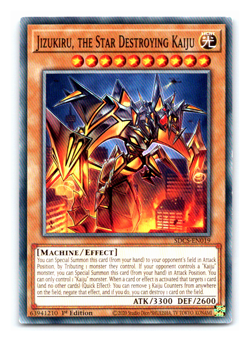 Jizukiru, the Star Destroying Kaiju - SDCS-EN019 Common - 1st Edition Yugioh - Image 1