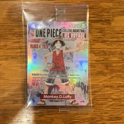 Bandai One Piece CCG Monkey.D.Luffy US Voyage Promo Holo Card ST05-001 - Image 1
