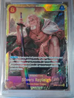 2024 One Piece OP08 Silvers Rayleigh SEC PSA 10 GEM MT 5522 - Image 3