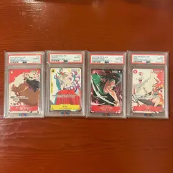 2023 One Piece Matching Battle Promo PSA 10 Luffy Zoro Yamato Nami 4 Card Set - Image 1