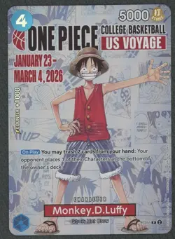 One Piece: Monkey.D.Luffy (055) College Basketball US Voyage One Piece Promo - Image 1