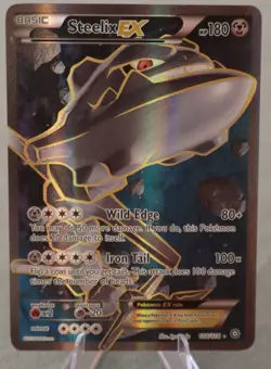 Steelix EX (Full Art) 108/114 XY - Steam Siege Holo NM TCG Pokemon - Image 1