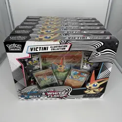 Pokemon Black Bolt White Flare VICTINI ILLUSTRATION COLLECTION (LOT OF 6 SEALED) - Image 3