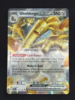 Pokemon TCG Gholdengo ex - 139/182 - SV04: Paradox Rift Near Mint - Image 1