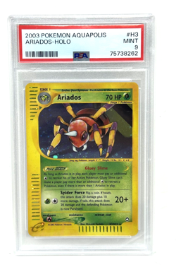 Pokemon Card: Ariados HOLO H3/H32 GRADED PSA 9 Aquapolis Set Rare! MINT - Image 1