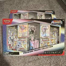 2 Sealed Pokemon Prismatic Evolutions Espeon Umbreon Premium Figure Boxes - Image 1