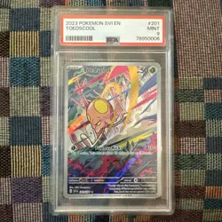 2023 POKEMON SVI EN-SCARLET & VIOLET ILLUSTRATION RARE #201 TOEDSCOOL PSA 9 - Image 1