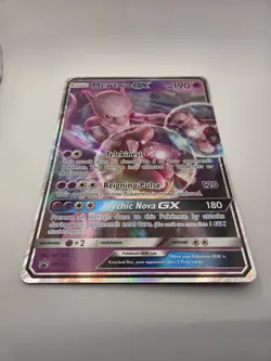Pokemon TCG Mewtwo GX SM Black Star Promo SM196 Jumbo Oversized Ultra Rare Holo - Image 1