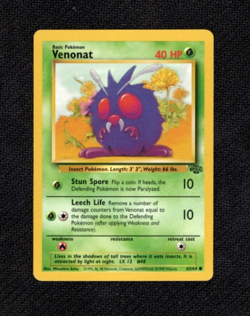 Venonat 63/64 Jungle Regular 1999 Unlimited Pokemon - Image 1