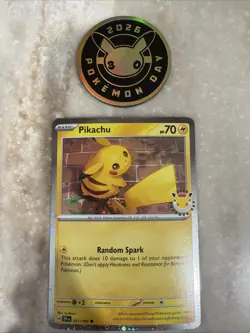 Pikachu 051/162 Pokemon Day 2026 Promo And Coin - Image 1
