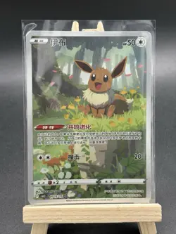 Pokemon TCG S-Chinese Exclusive Eevee CBB2C 01 15/15 Holo Card Gem Pack Vol2 - Image 1