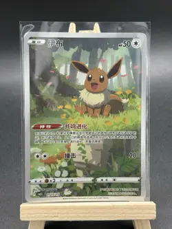 Pokemon TCG S-Chinese Exclusive Eevee CBB2C 01 15/15 Holo Card Gem Pack Vol2 - Image 2
