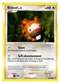 Bidoof 54/100 C Stormfront NM - Image 1