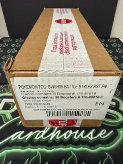 2021 Pokemon SWSH05 Battle Styles Booster Box Case - Factory Sealed - Image 2