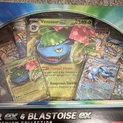 Pokemon TCG Venusaur ex Blastoise ex Premium Collection Box Sealed 2024 - Image 2