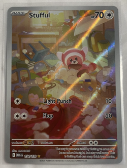 Pokemon TCG Stufful 154/132 Mega Evolution Illustration Secret Rare Full Art NM - Image 2