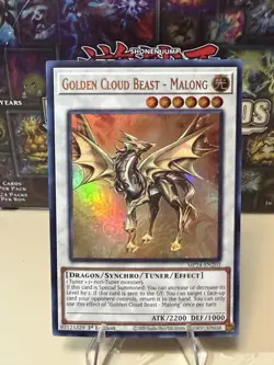Yugioh Golden Cloud Beast - Malong MP24-EN203 Ultra Rare 1st Edition NM - Image 1