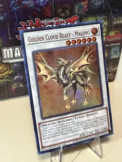 Yugioh Golden Cloud Beast - Malong MP24-EN203 Ultra Rare 1st Edition NM - Image 3