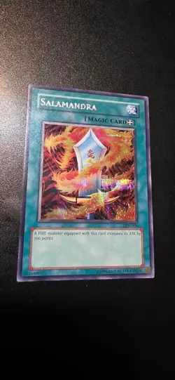 2002 Yu-Gi-Oh! Dark Duel Stories Salamandra Super Rare NM - Image 1
