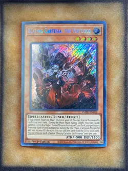 Yugioh Blazing Cartesia, the Virtuous DABL-EN011 Secret Rare 1st Ed NM - Image 1
