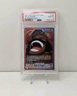 Gol.D.Roger OP13-003 Leader Alt Art PSA 10 EN Carrying on His Will One Piece OP - Image 1