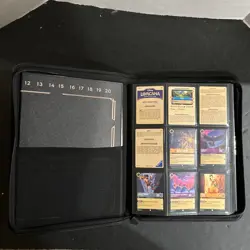 Disney Lorcana 9-Pocket Portfolio Binder Ravensburger With 200 Plus Cards - Image 1