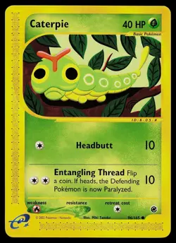 Pokemon Card - Caterpie Expedition Base Set 96/165 Common - Image 1