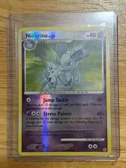 Nidorina 73/111 Reverse Holo Rising Rivals NM Pokemon Card - Image 4
