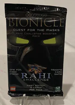 Bionicle Rahi Challenge First Edition Booster Pack NEW Quest For The Masks Cards - Image 1