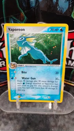 VAPOREON Pop Series 3 POKEMON Holo Foil 2006 Trading Card 6/17 TCG - Image 1