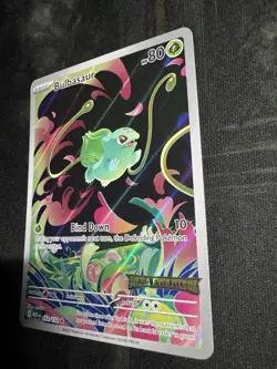 Pokemon TCG Bulbasaur Mega Evolution Stamped Holo Card 133/132 Nm - Image 3