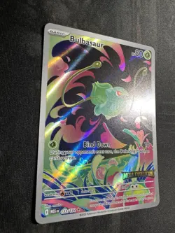 Pokemon TCG Bulbasaur Mega Evolution Stamped Holo Card 133/132 Nm - Image 4